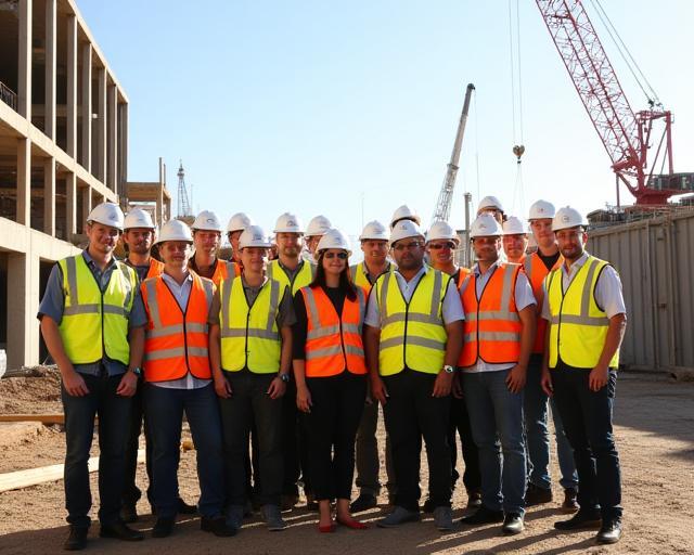 Southern Cross Construction team on Adelaide worksite
